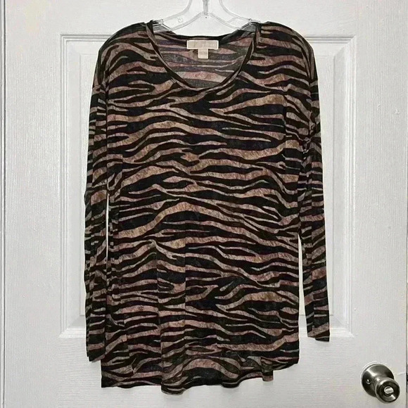 MICHAEL KORS Animal Print Top | Size Small - Picture 1 of 5